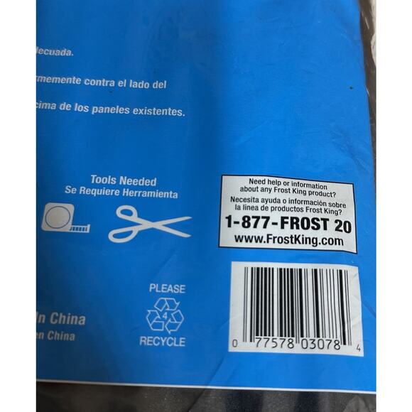 Frost King Window Air Conditioner Foam Side Insulation AC14 2-Panels 18x9x7/8” - Picture 7 of 8